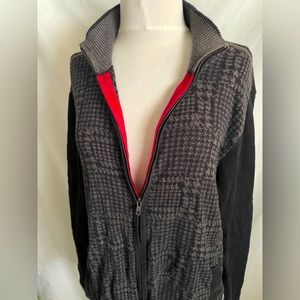 English Laundry houndstooth cardigan sz L